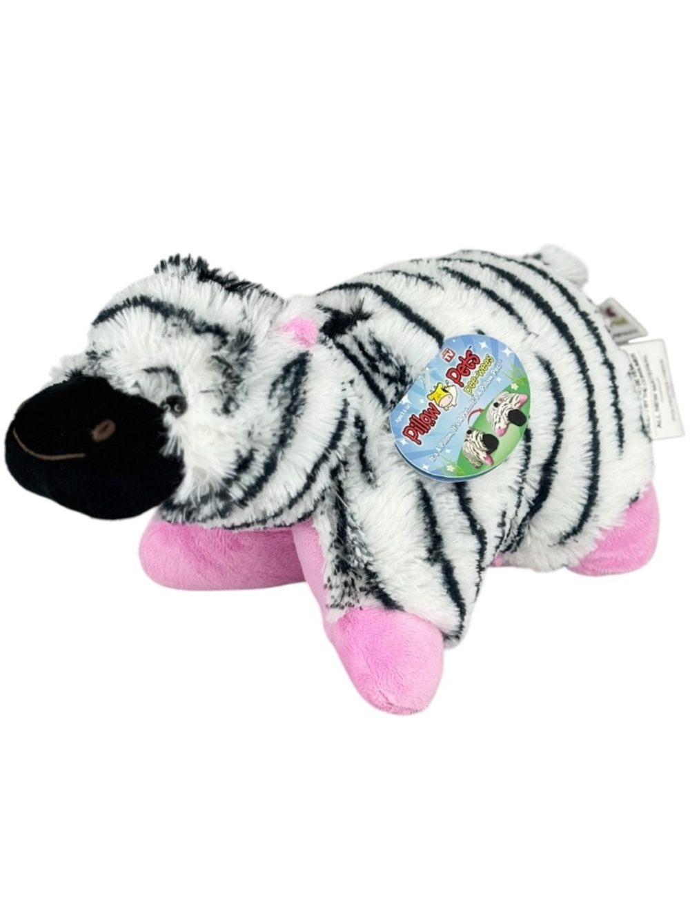 Retired Zippity Zebra Pillow Pets Pee Wees 2011 Plush 12” Plush Animal Pillow